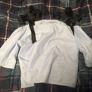 Off the shoulder with straps crop top